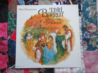 Ethel Barrett tells favorite bible stories VG+ LP Vinyl Record  