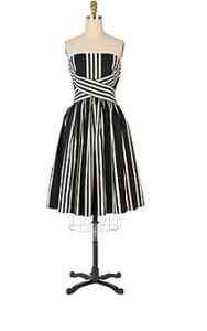 Anthropologie Viola Regatta Dress Black & White.  