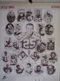 1983 lg College Football Calendar 260+ Player Pics Namath Butkus 