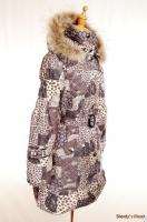 Msfoto $1685 Fur Waterproof Down Jacket Coat 38 M GRAY  