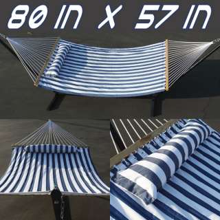   19 95 new blue and white stripe hammock w pillow description