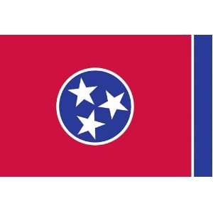  Valley Forge Nylon Tennessee State Flag, measures 3 Foot x 