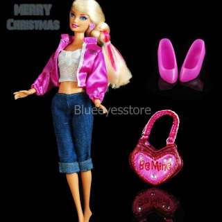   Dresses Fashion Party Short skirt Coat Clothes For Barbie Doll G201