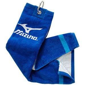  Mizuno Tri Fold Golf Towel Black/White