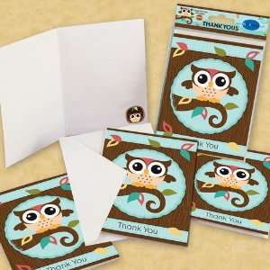  Owl Thank You Cards (8 count) Toys & Games