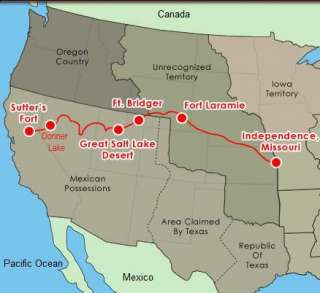 ROUTE TAKEN BY THE DONNER PARTY WAGON TRAIN