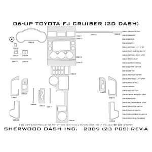  Wood Dash Kit for Toyota FJ Cruiser 2006 up Automotive
