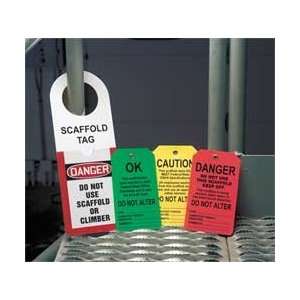 Scaffold Tags, Danger Do Not Use,pk 25   ACCUFORM  