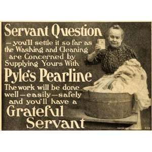  1904 Ad James Pyle Pearline Soap Detergent Washing Tub 