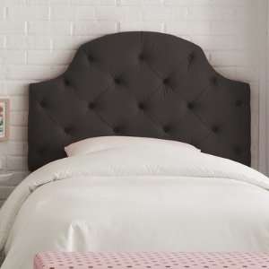   Furniture 340TDBLK / 341FDBLK Tufted Headboard in Black Size Full