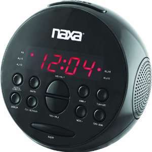 NAXA NRC 172 PLL Digital Dual Alarm Clock with AM/FM Radio 