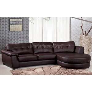  Global Furniture 3612 Modern Brown Sectional 3612 SECT 