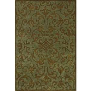   Rug Utopia Brown / Blue Oriental Rug Size 8 x 10 Rectangle Home