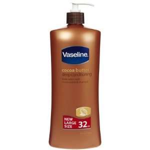  Vaseline Body Lotion, Cocoa Butter, 32 oz (Quantity of 2 
