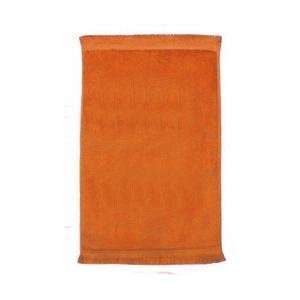   Terry Town Premium Fringed Velour Golf Towel   Orange