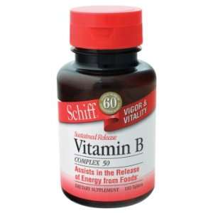  Schiff Products   Vitamin B Complex, 50 mg, 100 tablets 