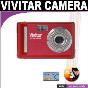  Vivitar ViviCam 8018 8.1 Mega Pixels HD Camera (Red 