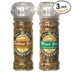Dean Jacobs BBQ Lovers Duo, Barbecue Seasonings, 2 Count Grinder Gift 