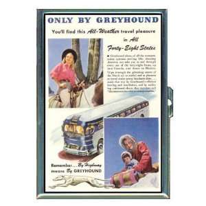 Greyhound Bus Western Pin Up ID Holder, Cigarette Case or Wallet MADE 