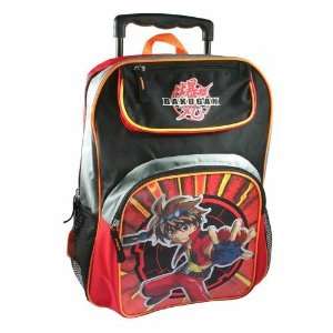   Backpack   Bakugan Full size Wheeled Backpack ( Red ) Toys & Games