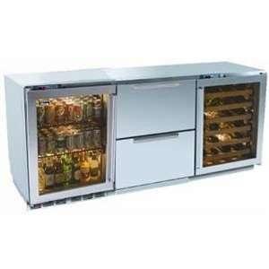 Perlick Built In Double Refrigerator And Wine Reserve With 